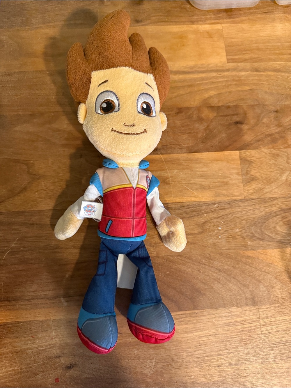 Paw Patrol Ryder Plush - Red, Blue & Brown Hair